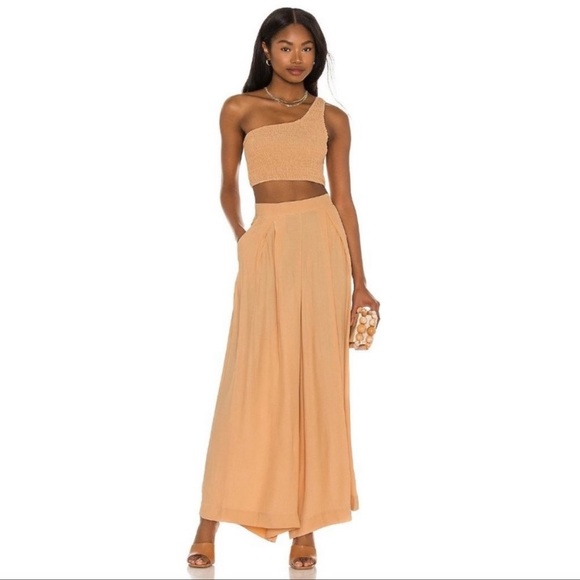 SWF Wide Leg Pants in Recharge Small (light creamy orange tan) - Picture 2 of 10